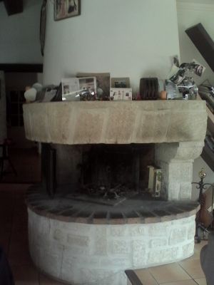 Ancienne cheminée avant travaux